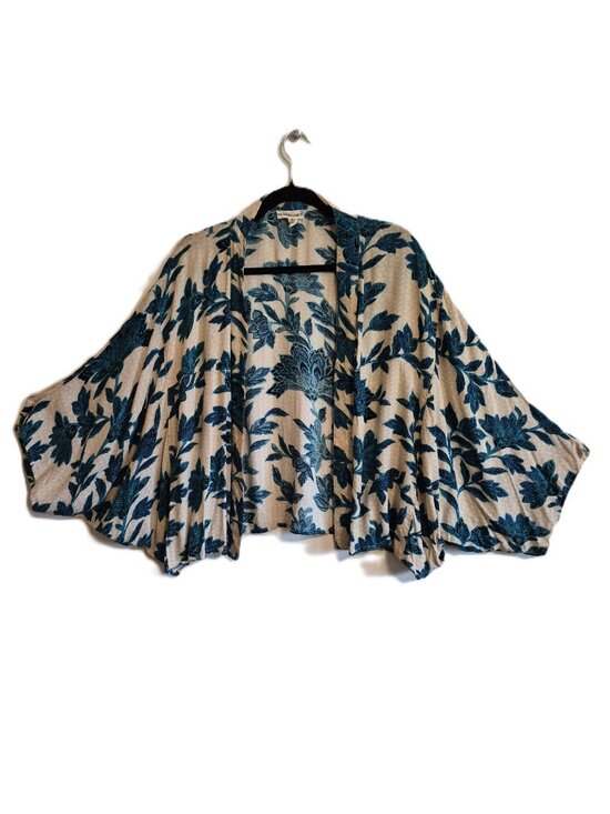 Anthropologie Other - Andersen  & Lauth Floral Viscose Cocoon Open Cardigan OS